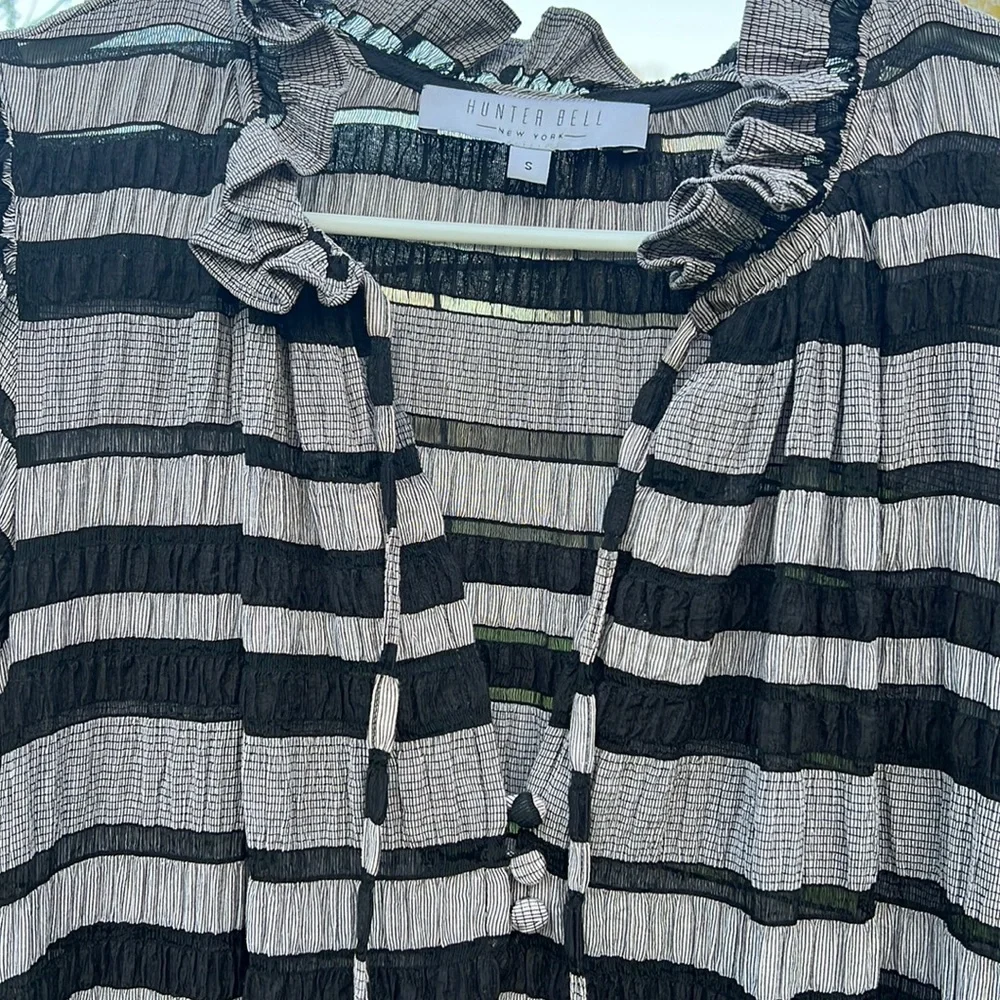 Hunter Bell NYC Matthews Dress Black Stripe - Picture 4 of 9